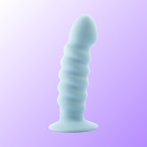 Maia 'Paris' 6" Silicone Ribbed Dong with Suction Base